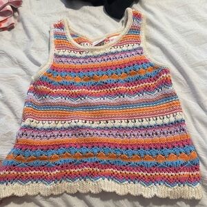 Crochet knit top, perfect condition